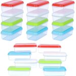 Kalanka - petit pot conservation bb - lot de 16 pot bebe repas 250 ml - plastique & hermetique - mini ...