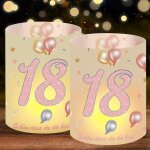 Kalanka - photophore - dcoration de table d'anniversaire - happy birthday - cadeau pour homme et femme ...