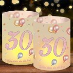 Kalanka - photophore - dcoration de table d'anniversaire - happy birthday - cadeau pour homme et femme ...