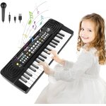 Kalanka - piano enfant 37 touches, clavier de piano enfants de 3 4 5 6 7 8 ans, piano de musique electronique ...