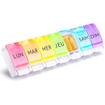 Kalanka - pilulier semainier français 7 jours - semainier medicament de grande capacité avec bouton pop ... Kalanka - pilulier semainier français 7 jours - semainier medicament de grande capacité avec bouton pop ...