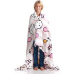 Kalanka - plaid hello kitty, couverture polaire chaude, couvre - lit enfant rose, 130 x 170 cm Kalanka - plaid hello kitty, couverture polaire chaude, couvre - lit enfant rose, 130 x 170 cm