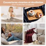 Kalanka - plaid polaire 220 x 240 - noir certifié oeko - texâ®, sherpa, couverture haute qualité, douce, ... Kalanka - plaid polaire 220 x 240 - noir certifié oeko - texâ®, sherpa, couverture haute qualité, douce, ...