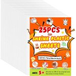 Kalanka - plastique fou, 25 pi�ces a5 plastique fou, shrink film set, magique kit pour les bricolages, ...