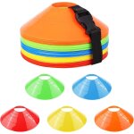 Kalanka - plots de marquage pour football cône, 5 couleurs plots sport avec sac en filet, sangle a boucle ... Kalanka - plots de marquage pour football cône, 5 couleurs plots sport avec sac en filet, sangle a boucle ...