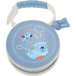 Kalanka - pod porte - tétine, idéal pour 2 sucettes, bleu clair Kalanka - pod porte - tétine, idéal pour 2 sucettes, bleu clair