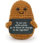 Kalanka - pomme de terre positive, petite patate en franais, poupes de pomme terre avec carte positive, ...