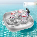 Kalanka - porte - gobelets gonflable avec 6 trous, porte verre piscine gonflable support plateau gonflable ...