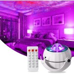 Kalanka - projecteur ciel etoil veilleuse, projecteur lumiere escargot pour enfants avec nbuleuse, ...