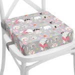 Kalanka - rehausseur chaise enfant 33x33x8 cm - coussin rhausseurs chaises haute pour enfants voyage ...
