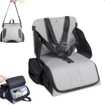 Kalanka - rehausseur chaise enfant, pliable rehausseur nomade, coussin rehausseur chaise enfant, se plie ...