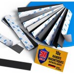 Kalanka - reorda lot de 10 aimant autocollant puissant bande magn�tique adh�sive 3m bande aimant�e pour ...