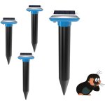 Kalanka - rpulsif solaire pour taupes (4 packs), rpulsif pour les taupes, rpulsif taupe, anti - taupe ...