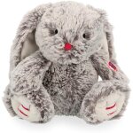 Kalanka - - rouge peluche lapin lo gris prestige 24 cm - petite peluche douce en fourrure soyeuse - ...
