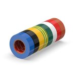 Kalanka - ruban adhésif isolant électrique pvc 19mm x 20m 8 pièces multicolore, réparation de câbles ... Kalanka - ruban adhésif isolant électrique pvc 19mm x 20m 8 pièces multicolore, réparation de câbles ...