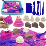 Kalanka - sable magique pour enfants, coffret de sable magique avec 500g de sable, moules  gteaux glacs ...