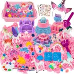 Kalanka - sable magique licorne fille jeu de sable kit, bac à sable magique, 3 coloré sable ave 13 moule, ... Kalanka - sable magique licorne fille jeu de sable kit, bac à sable magique, 3 coloré sable ave 13 moule, ...