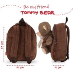 Kalanka - sac  dos peluche pour enfant 3 4 5 ans - mini cartable mignon de voyage et doudou animal pour ...
