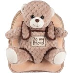Kalanka - sac  dos peluche pour enfant 3 4 5 ans - mini cartable mignon de voyage et doudou animal pour ...