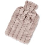 Kalanka - sac d'eau chaude, boule d'eau chaude, 2 l, 32 x 12 cm, couverture douce en fourrure, chaude ...