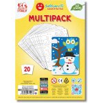 Kalanka - sand - it for fun - multipack hiver : 10 feuilles adhsives avec 20 dessins  colorier avec ...