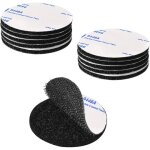 Kalanka - scratch autocollant double face extra fort, noir bande auto - adh�sif r�utilisable rond 5cm ...