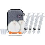 Kalanka - seringue nasale bebe [x4] - [ mouche bebe + embout silicone reutilisable + 2 pointes pipette ...