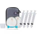 Kalanka - seringue nasale bebe [x4] - [ mouche bebe + embout silicone reutilisable + 2 pointes pipette ...