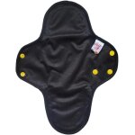 Kalanka - ® serviette hyginique lavable noire - coton bio, fabrique en france (nuit)