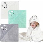 Kalanka - serviette sortie de bain bebe, 3 pi�ces 80 * 80cm serviettes et sorties de bain, super absorbante, ...