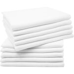 Kalanka - set de 10 linge de crachat en mousseline, langes bébé, coton, 80x80cm, blanc Kalanka - set de 10 linge de crachat en mousseline, langes bébé, coton, 80x80cm, blanc
