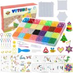 Kalanka - set de recharge de perles d'eau, 4000 perles 28 couleurs d'artisanat eau magique, 389 motif, ...