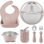 Kalanka - set de repas bébé 6 - en - 1 en acier inoxydable assiette a compartiments avec ventouse, bol, ... Kalanka - set de repas bébé 6 - en - 1 en acier inoxydable assiette a compartiments avec ventouse, bol, ...