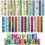 Kalanka - slap bracelet 40 pcs, motifs / animaux forestiers / animaux marins / dinosaures slap bandes, ...