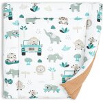 Kalanka - table a langer bebe 75x72 cm - matelas a langer pliable impermable et portable en coton lavable ...