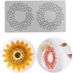 Kalanka - tapis de dentelle fondant en silicone, moule d'impression artisanale de sucre dcoration de ...