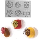 Kalanka - tapis en dentelle fondant en silicone, moule a impression artisanale en sucre, dcoration de ...