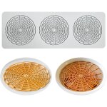 Kalanka - tapis de dentelle en silicone, moule d'impression de processus de sucre comestible cake molecule ...