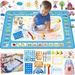 Kalanka - tapis dessin eau, tapis dessin enfant, tapis de dessin, 100 x 80 cm tapis de griffonnage rutilisabl ...