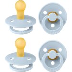 Kalanka - ttine bibs colour. lot de 4 sucettes. sans bisphnol a, tterelle ronde. latex de caoutchouc ...