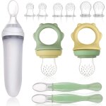 Kalanka - tetine grignoteuse bebe - 6 remplacement ttine d'alimentation pour bb, 3 tailles silicone ...