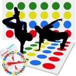 Kalanka - twister jeux pour enfants, jeu de twister avec tapis de sol, twister junior, jeu de societe ...