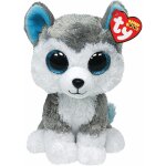 Kalanka - - ty36006 - beanie boo's - peluche slush chien 15 cm, white, green and blue Kalanka - - ty36006 - beanie boo's - peluche slush chien 15 cm, white, green and blue