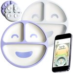 Kalanka - u2013 assiettes bébé silicone a ventouse ultra - fix (4 ventouses) lot de 2, 3 compartiments ... Kalanka - u2013 assiettes bébé silicone a ventouse ultra - fix (4 ventouses) lot de 2, 3 compartiments ...