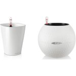 Kalanka - u2013 pot de fleurs d'interieur u2013 deltini u2013 rserve d'eau intgre u2013 blanc u2013 ...