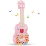 Kalanka - ukulélé enfant jouet guitare 26 cm avec 4 cordes réglables mini instrument de musique early ... Kalanka - ukulélé enfant jouet guitare 26 cm avec 4 cordes réglables mini instrument de musique early ...