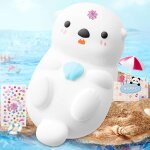 Kalanka - veilleuse enfant, veilleuse b�b�, led rechargeable, usb loutre de mer night light intensit� ...