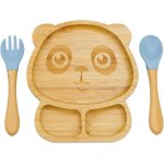 Kalanka - ventouse pour bbs, set bb assiette et couverts avec base solide en silicone amovible, vaisselle ...