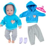 Kalanka - v�tements de poup�e pour b�b� de 35 � 43 cm, v�tements pour poup�es de b�b�, 1 sweat � capuche ...
