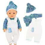 Kalanka - vetement poupee pour poupee bebe 35 - 43 cm accessoire poupon(poup�es non incluses) avec chapeau ...